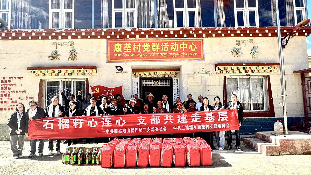 Pomegranate seeds are interconnected, and grassroots joint construction is carried out by the branch